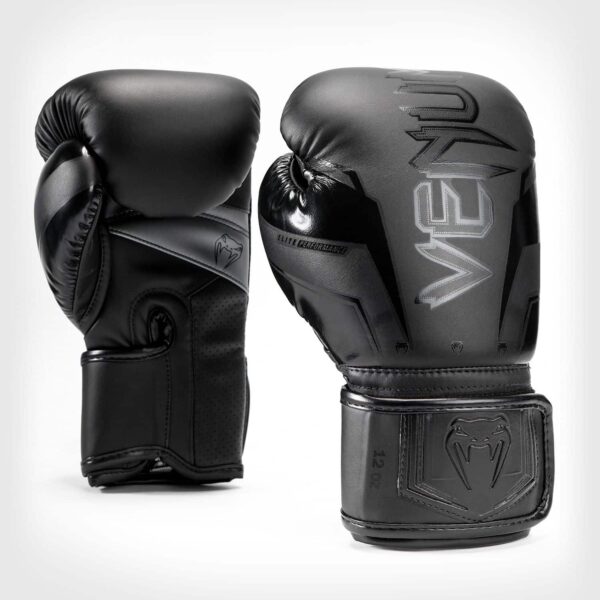 כפפות אגרוף ונום אליט VENUM ELITE EVO BOXING GLOVES - שחור/שחור