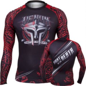 ראשגארד Venum "gladiator " Rashguard - Black red ארוך
