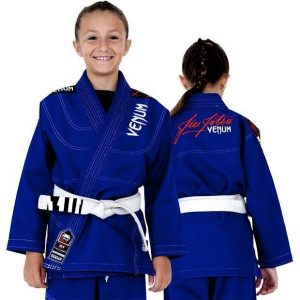 חליפת ג׳יוג׳יטסו ילדים CHALLENGER kids 2.0 +תרמיל גב - כחול