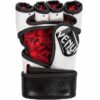 ⁦כפפות MMA ונום עור אמיתי - UNDISPUTED 2.0 - שחור לבן⁩ – תמונה ⁦3⁩