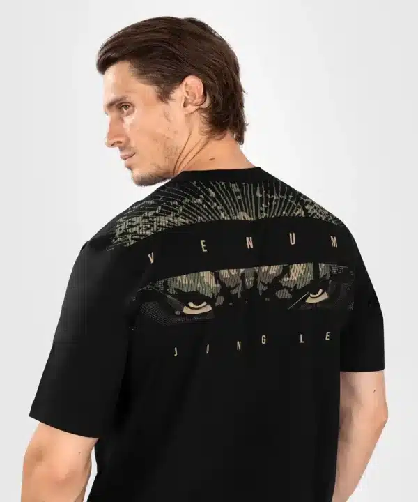 חולצת אימון  Venum Gorilla Jungle Cotton T-Shirt Black Sand