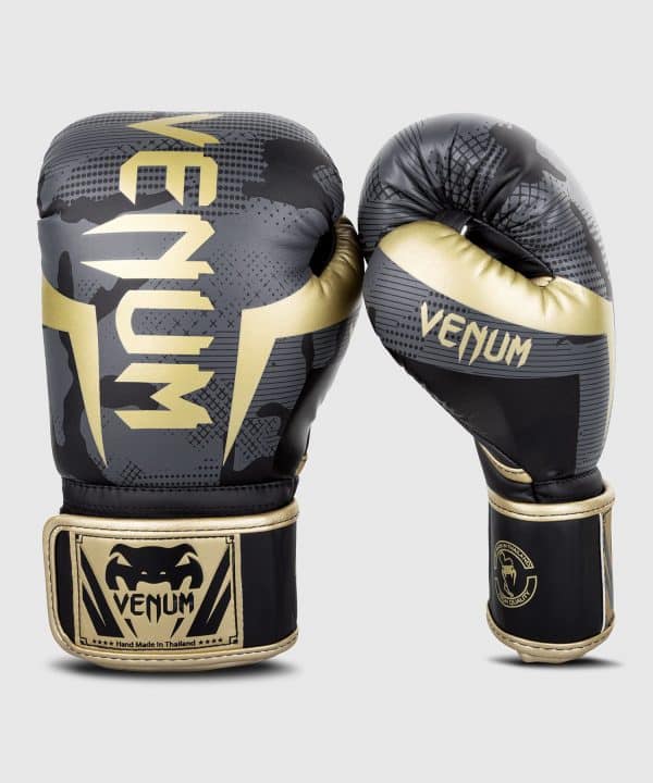 כפפות איגרוף ונום עלית VENUM ELITE BOXING GLOVES - אפור זהב