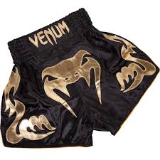 מכנס Venum BANGKOK INFERNO Muay Thaï shorts - שחור זהב