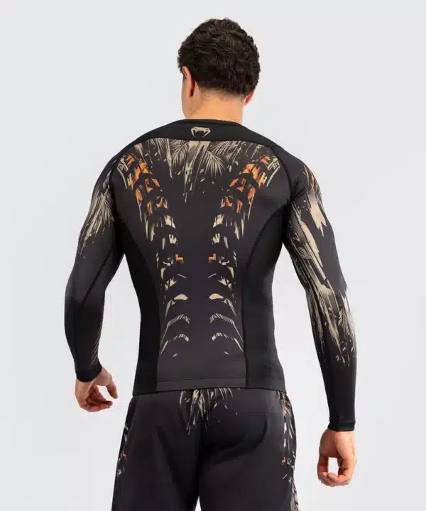 ראשגרד ונום Venum Tiger Men's Long Sleeve Rashguard - Black/Neon Orange