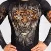 ⁦ראשגרד ונום Venum Tiger Men's Long Sleeve Rashguard - Black/Neon Orange⁩ – תמונה ⁦5⁩