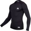⁦חולצת VENUM CONTENDER 2.0 COMPRESSION T SHIRT LONG - שחור לבן⁩ – תמונה ⁦2⁩