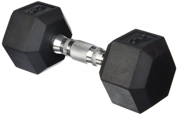 משקולות יד משושה בציפוי גומי - 1 kg