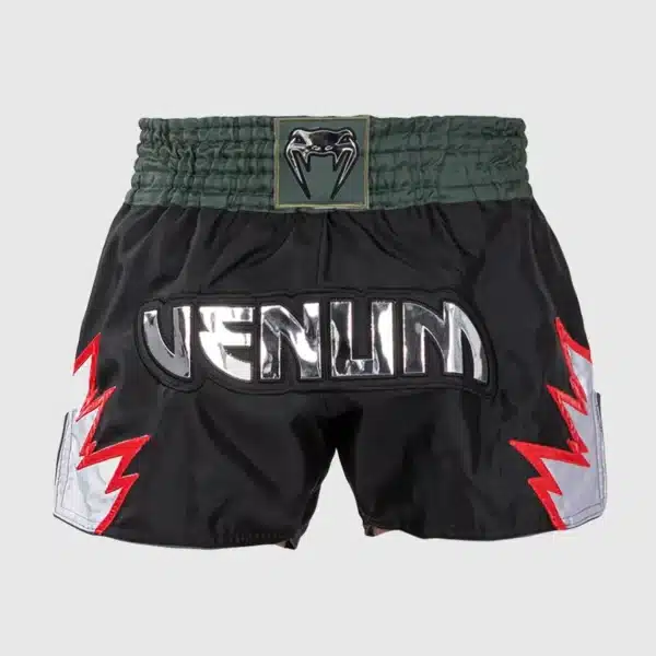 מכנס איגרוף תאילנדי Venum Inferno Muay Thai Shorts - Deep Black/Khaki