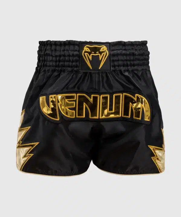 מכנס איגרוף תאילנדי Venum Inferno Muay Thai Shorts - Black/Gold