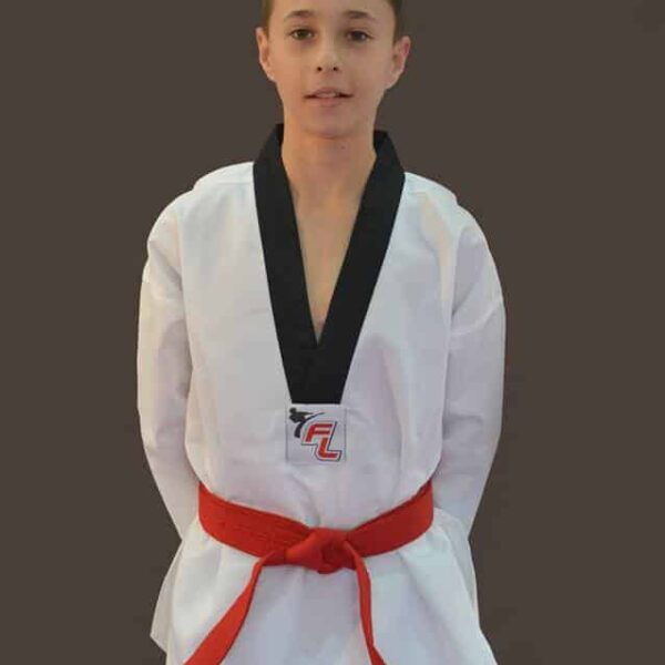 חליפת טאקוונדו אפקס לבנה לילדים דגם Apex Taekwondo Suit for Children White