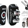 ⁦כרית אמה RDX T3 Muay Thai Kick Pads – עור אמיתי⁩ – תמונה ⁦3⁩