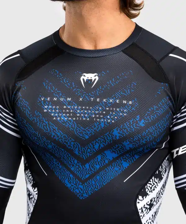 ראשגארד שרוול ארוך Venum x TEKKEN 8 - Jin Kazama Rashguard - Blue/Black/White