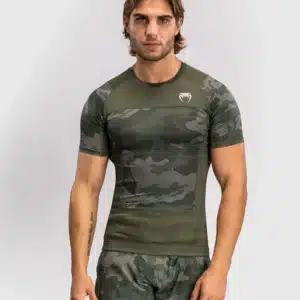 ראשגארד קצר ירוק צבאי Venum G-Fit Air Men's Short Sleeve Rashguard - Army Camo