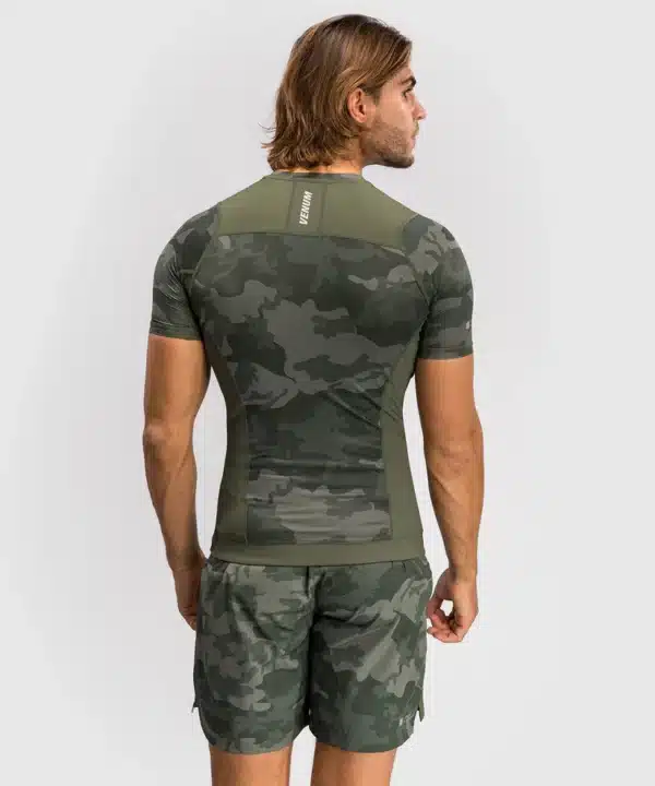 ראשגארד קצר ירוק צבאי Venum G-Fit Air Men's Short Sleeve Rashguard - Army Camo
