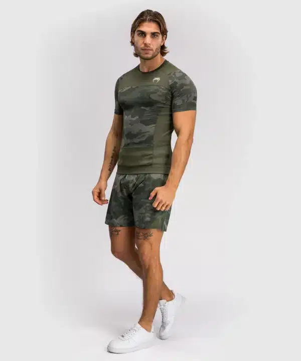 ראשגארד קצר ירוק צבאי Venum G-Fit Air Men's Short Sleeve Rashguard - Army Camo