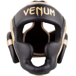 [Venum Elite Headgear] Black/Gold - מגן ראש ונום אליט שחור/זהב