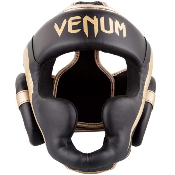 [Venum Elite Headgear] Black/Gold - מגן ראש ונום אליט שחור/זהב