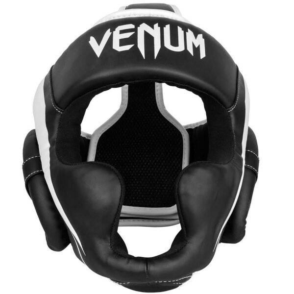 [Venum Elite Headgear] Taille Unique Black/White - מגן ראש ונום אליט ייחודי שחור/לבן