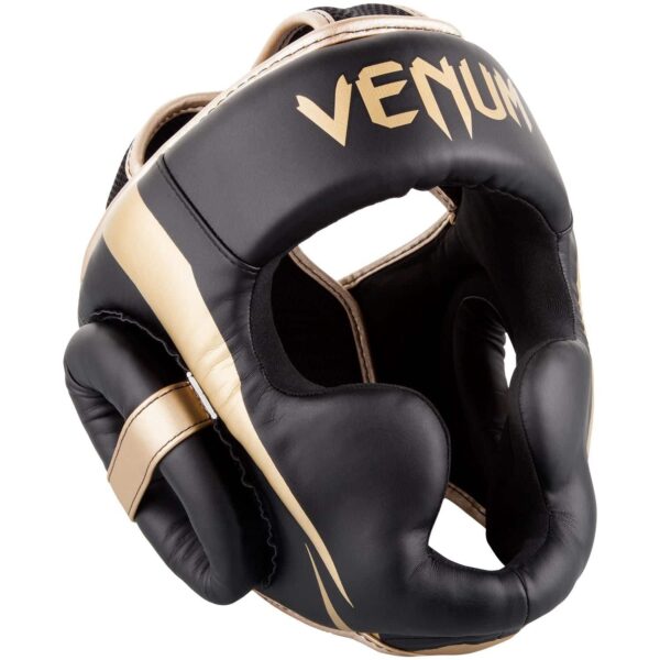 [Venum Elite Headgear] Black/Gold - מגן ראש ונום אליט שחור/זהב