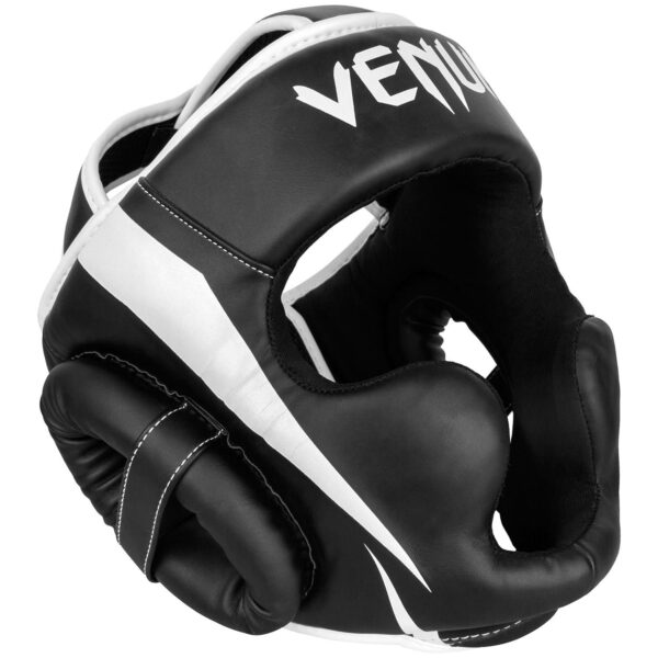 [Venum Elite Headgear] Taille Unique Black/White - מגן ראש ונום אליט ייחודי שחור/לבן