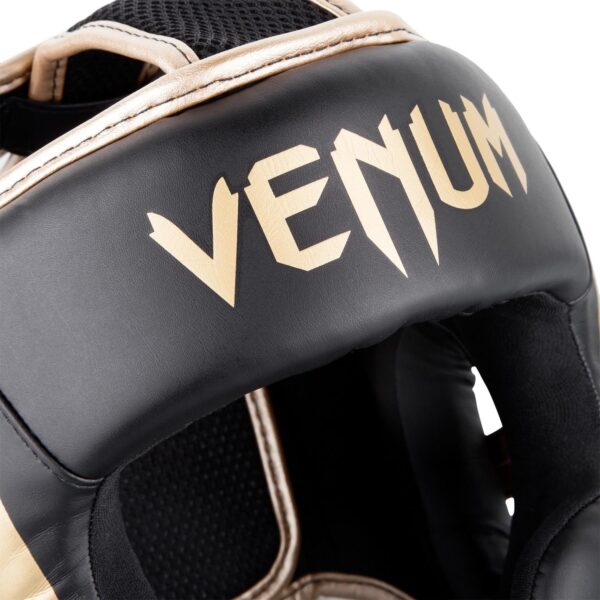 [Venum Elite Headgear] Black/Gold - מגן ראש ונום אליט שחור/זהב
