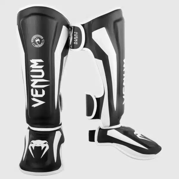 Venum Elite Standup Shinguards - Black/White - מגני רגליים ונום עלית