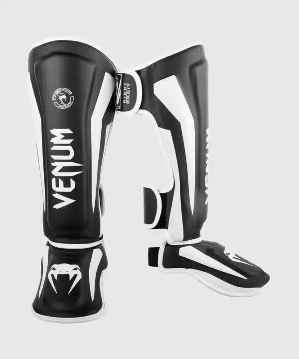 Venum Elite Standup Shinguards - Black/White - מגני רגליים ונום עלית