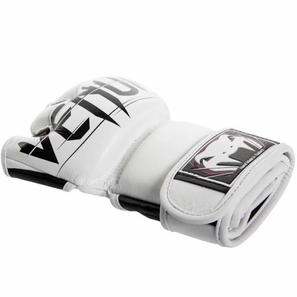 כפפות MMA ונום עור אמיתי - UNDISPUTED 2.0 - לבן שחור