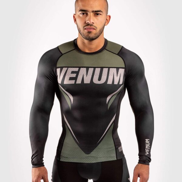 חולצת Venum ONE FC Impact Rashguard - Long Sleeves שחור חאקי