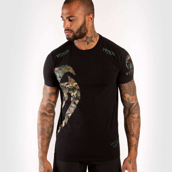 [Venum Giant T-shirt] Black/Camo/Forest - חולצת ונום אוריג'ינל