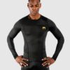 חולצת Venum G-Fit Rashguard - Long Sleeves שחור זהב