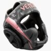 ⁦מגן ראש ונום Venum Elite Boxing Headgear - שחור ורוד זהב⁩ – תמונה ⁦2⁩
