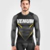חולצת Venum ONE FC Impact Rashguard - Long Sleeves אפור צהוב