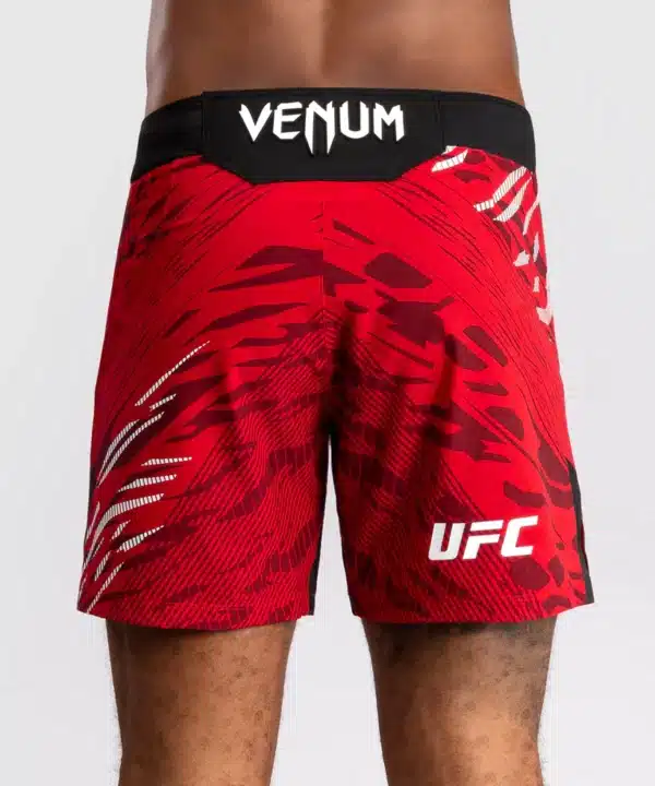 מכנס ונום UFC אדום - UFC Fusion by Venum Authentic Fight Night Men’s Fight Short - Short Fit - Red