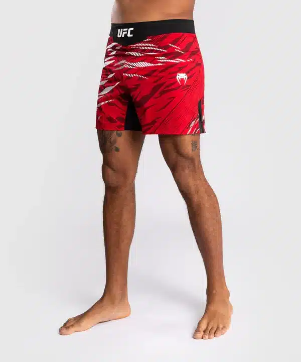 מכנס ונום UFC אדום - UFC Fusion by Venum Authentic Fight Night Men’s Fight Short - Short Fit - Red