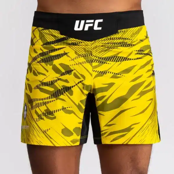 מכנס ונום UFC צהוב - UFC Fusion by Venum Authentic Fight Night Men’s Fight Short - Short Fit - Yellow
