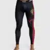 ⁦מכנס טייץ ונום שחור - Venum x Tekken 8 - Marshall Law Spats - Black/Red/Gold⁩ – תמונה ⁦2⁩