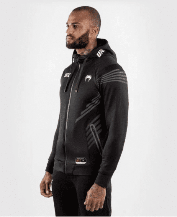 קפוצ׳ון ונום UFC שחור לבן - UFC VENUM AUTHENTIC FIGHT NIGHT MEN'S WALKOUT HOODIE - BLACK