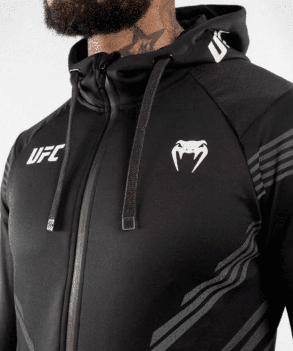 קפוצ׳ון ונום UFC שחור לבן - UFC VENUM AUTHENTIC FIGHT NIGHT MEN'S WALKOUT HOODIE - BLACK