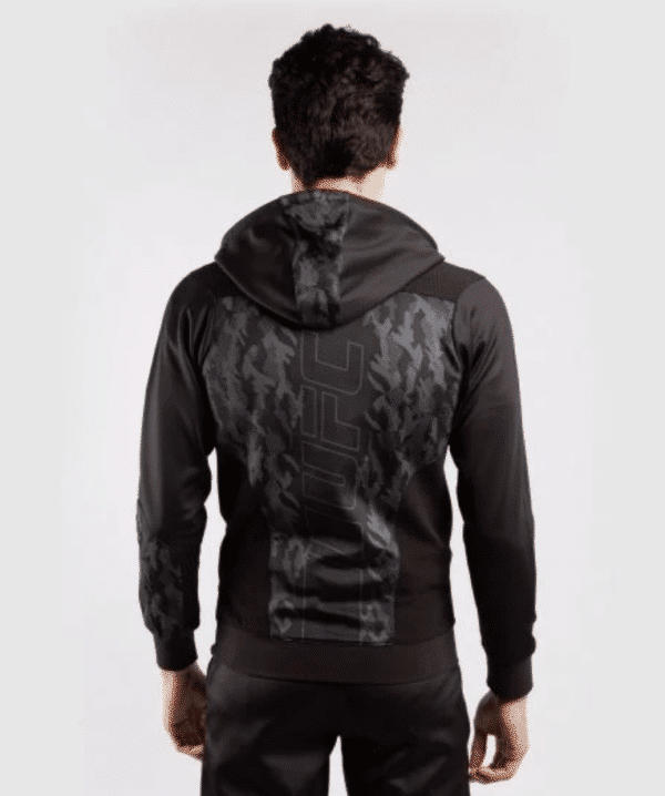 קפוצ׳ון ונום UFC שחור-UFC VENUM AUTHENTIC FIGHT WEEK MEN'S ZIP HOODIE - BLACK