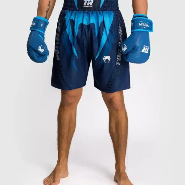 מכנסי איגרוף קלאסי Venum X Top Rank Original Men's Boxing Shorts - Navy Blue