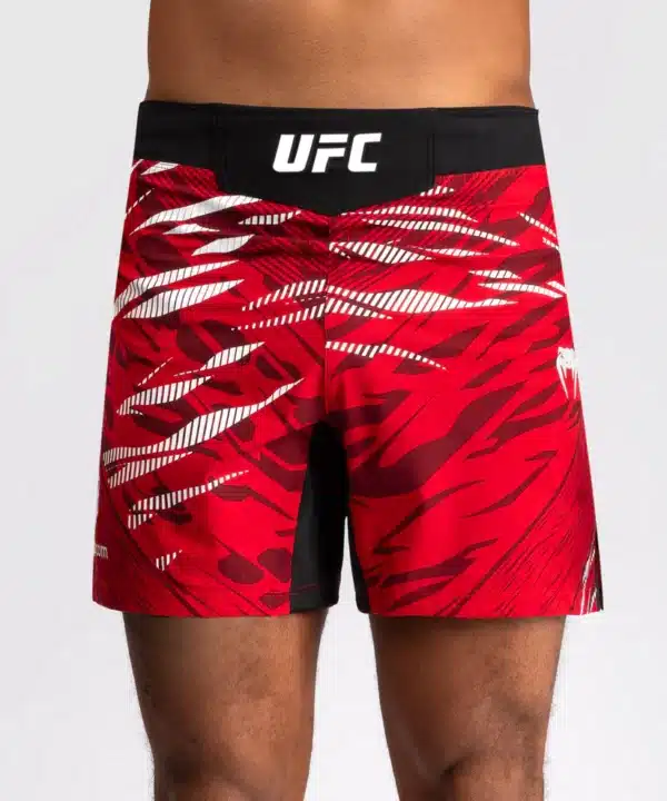 מכנס ונום UFC אדום - UFC Fusion by Venum Authentic Fight Night Men’s Fight Short - Short Fit - Red