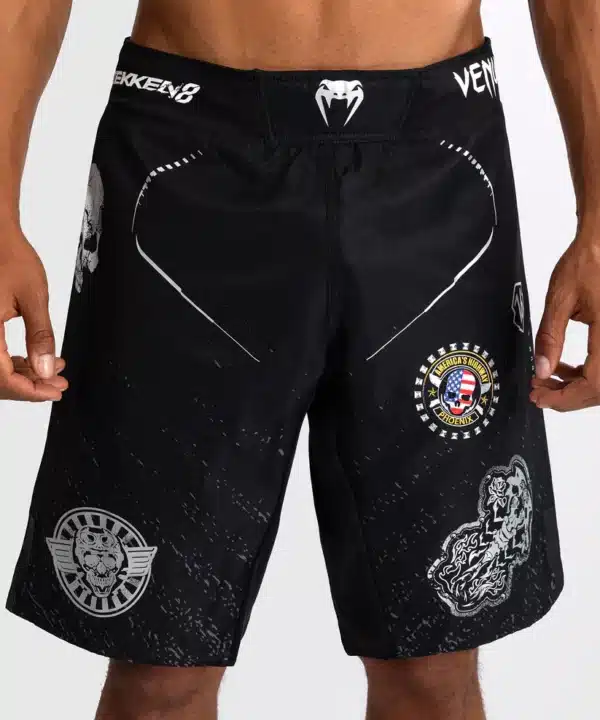 מיכנס לחימה של ונום - Venum x Tekken 8 - Paul Phoenix Fight Shorts - Black