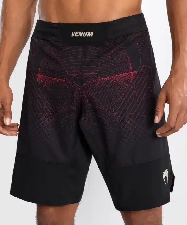 מיכנס לחימה של ונום - Venum G-Fit Air Men's Fight Shorts - Deep Black/Fire Red