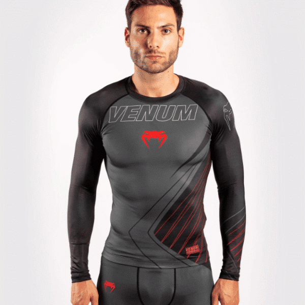 חולצת ונום ראשגרד- VENUM CONTENDER 5.0 RASHGUARD - LONG SLEEVES - BLACK/RED