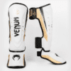 ⁦מגני רגליים ונום לבן זהב - VENUM ELITE EVO SHINGUARDS - WHITE/GOLD⁩ – תמונה ⁦4⁩