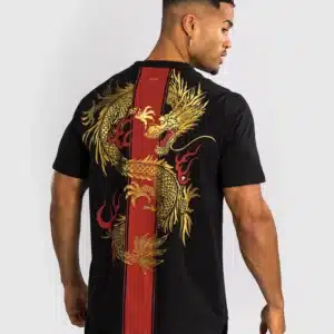חולצת ונום שחורה -Venum x Tekken 8 - Marshall Law T-Shirt - Black/Red/Gold