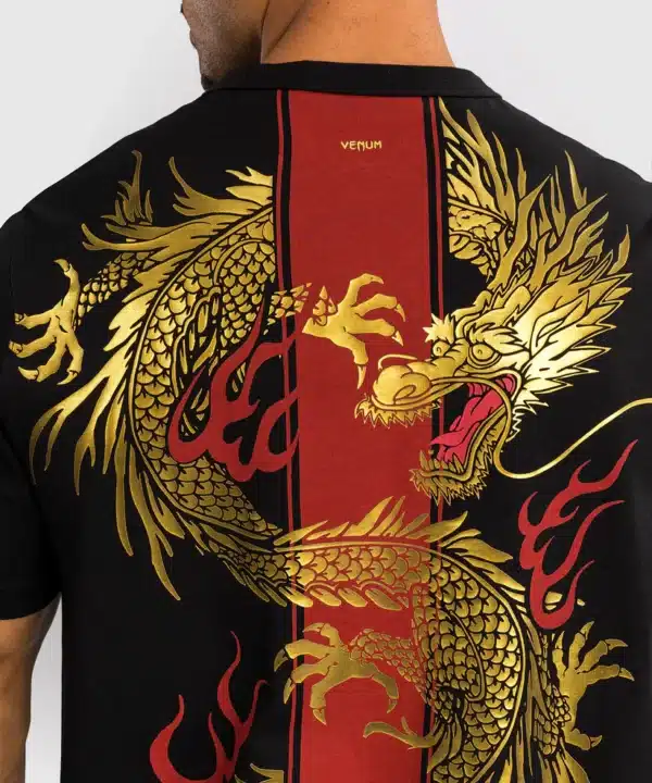 חולצת ונום שחורה -Venum x Tekken 8 - Marshall Law T-Shirt - Black/Red/Gold