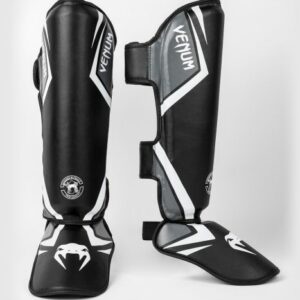 מגני רגליים ונום שחור אפור ולבן- VENUM CONTENDER 2.0 SHIN GUARDS - BLACK/GREY/WHITE