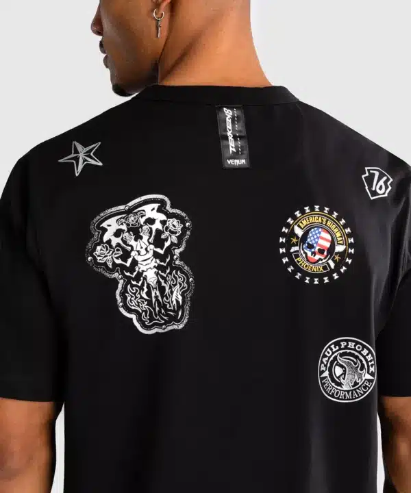 חולצת ונום שחורה - Venum x TEKKEN 8 - Paul Phoenix T-Shirt - Black